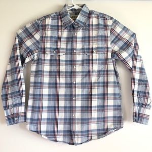 American Rag Plaid Long Sleeve Snap Button Up